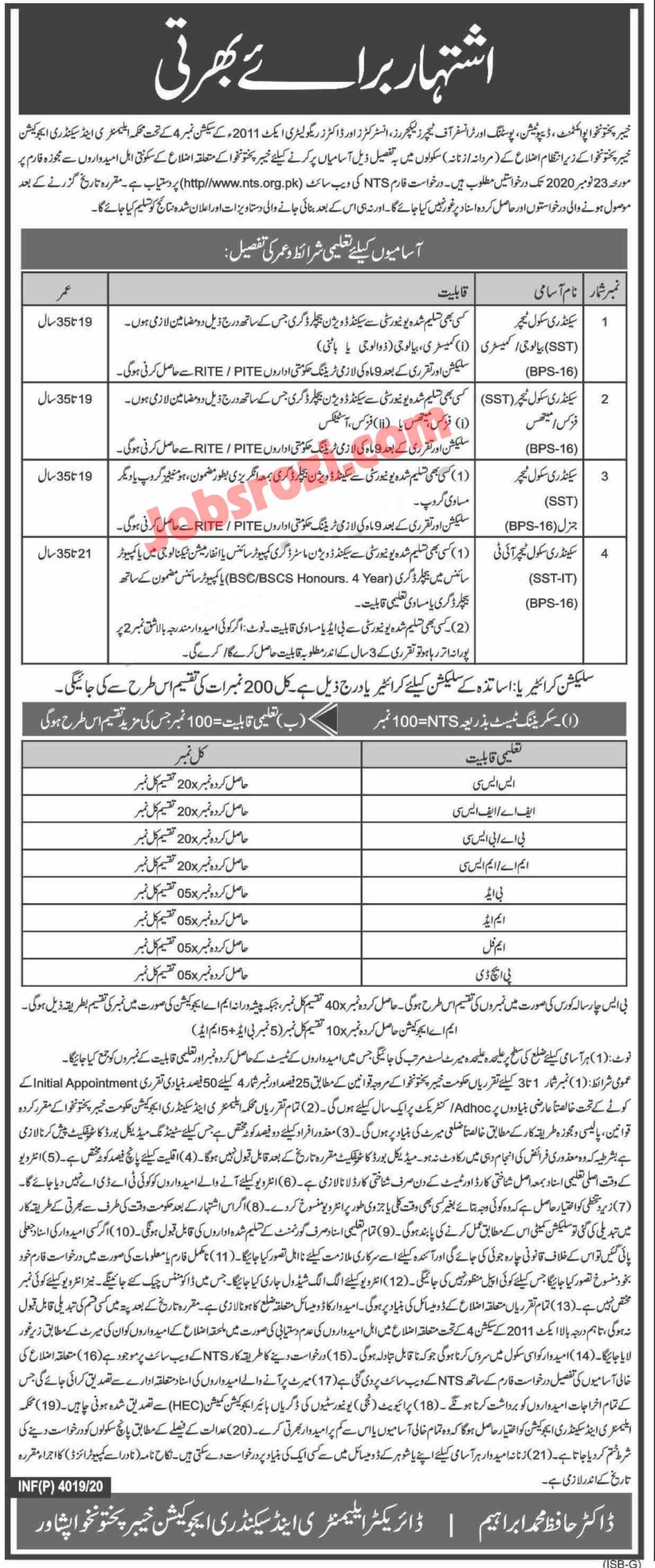 nts teaching jobs
